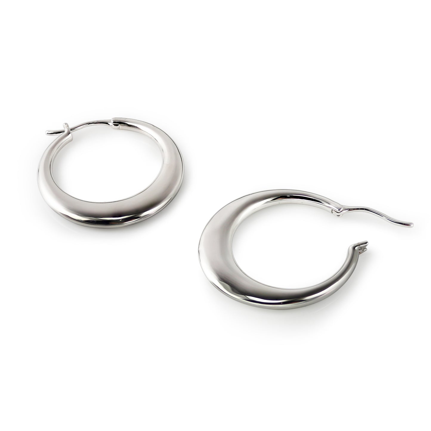 Ebe Hoops in SILVER