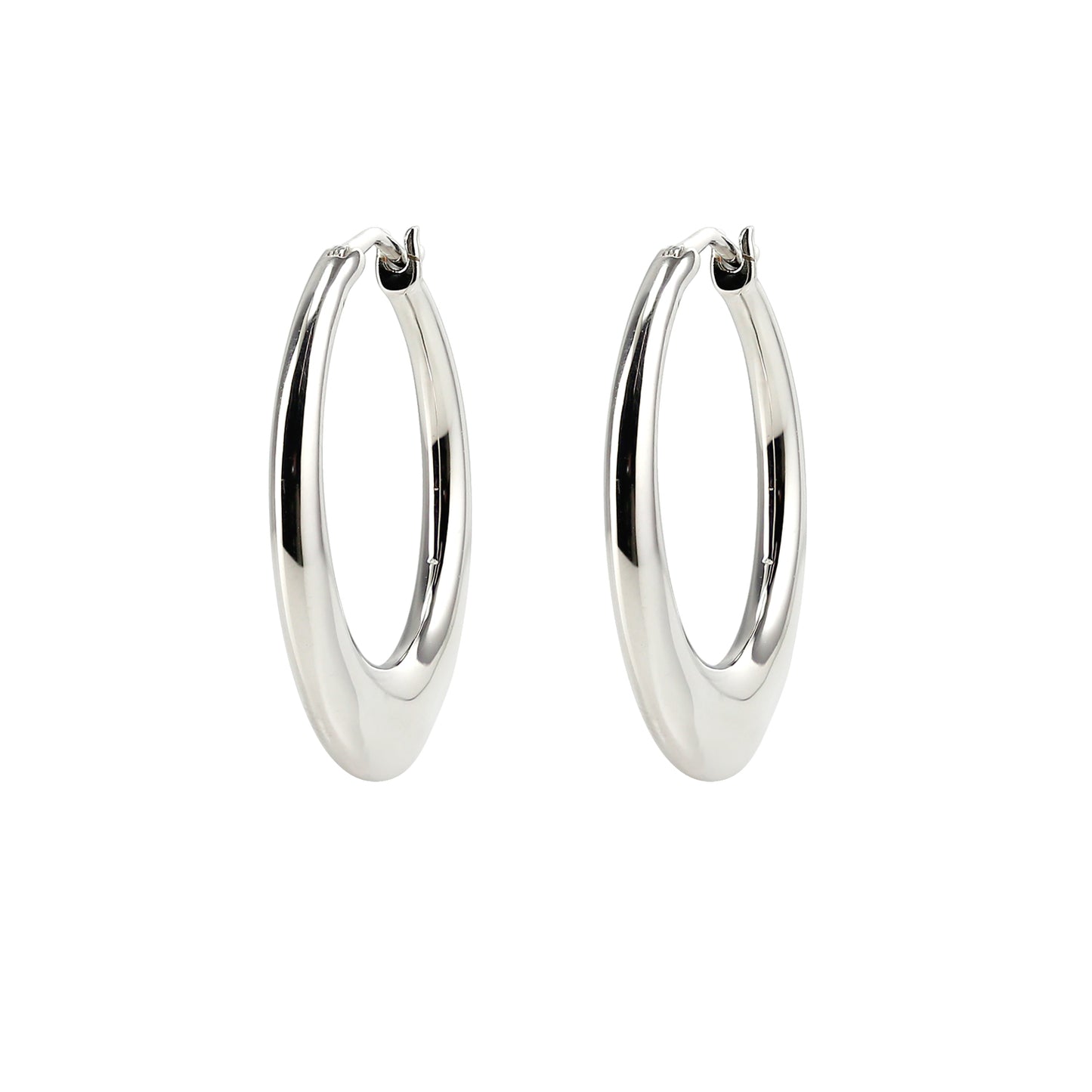Ebe Hoops in SILVER