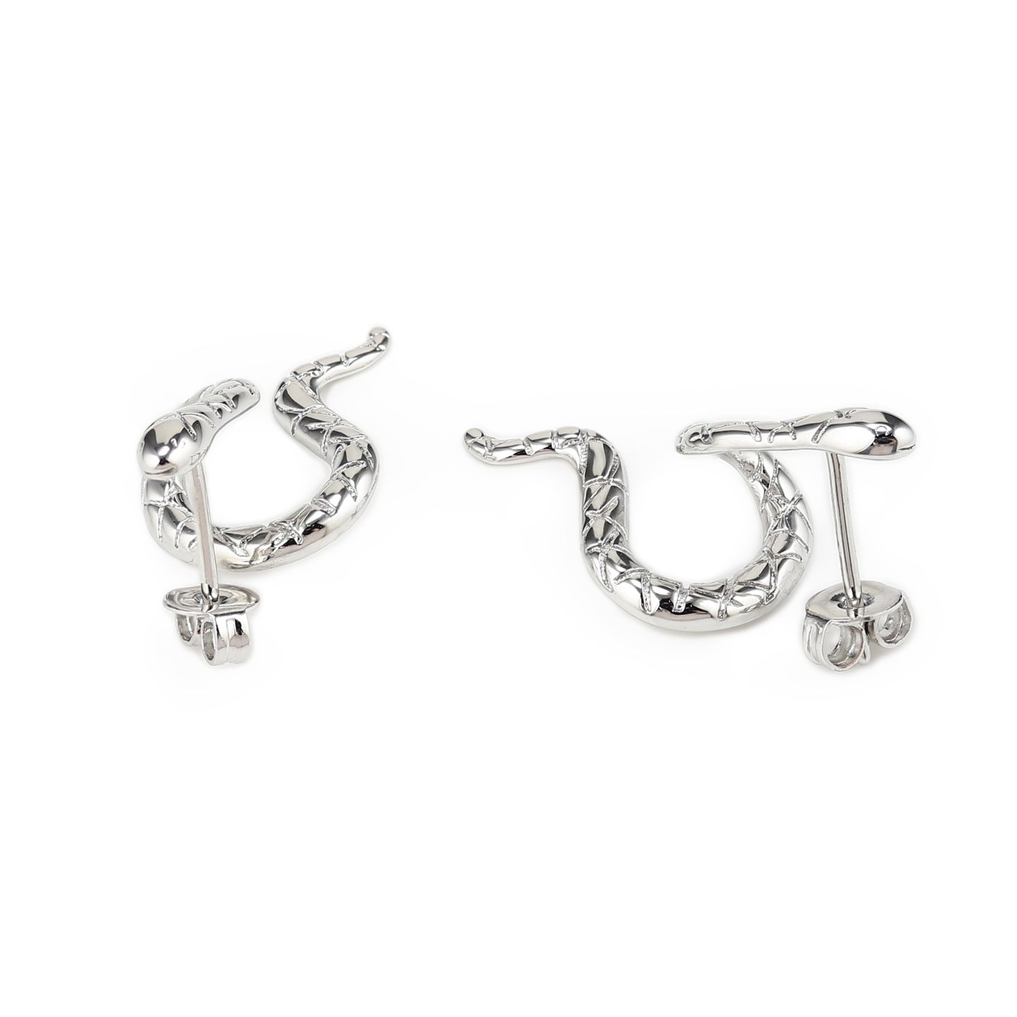 Serpenti Studs in SILVER