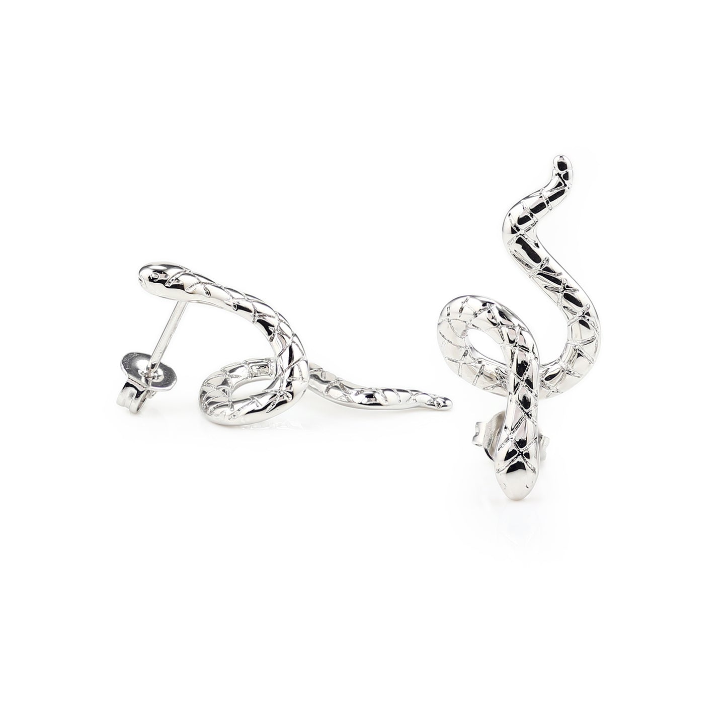 Serpenti Studs in SILVER